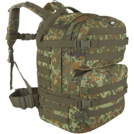 Mochila MFH Assault II en Flecktarn