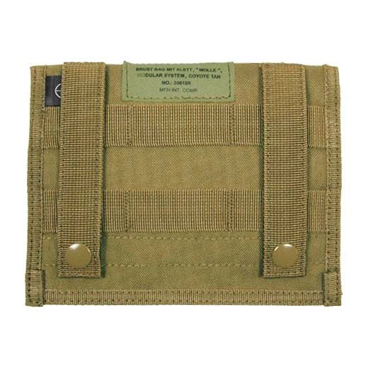 Bolsillo plano MFH Admin con sistema MOLLE en Coyote