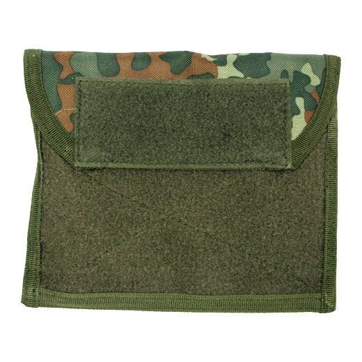 Bolsillo plano MFH Admin con sistema MOLLE en Flecktarn