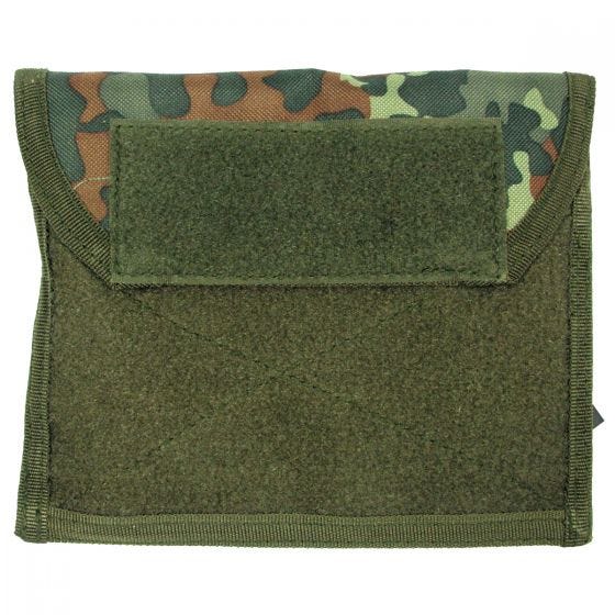 Bolsillo plano MFH Admin con sistema MOLLE en Flecktarn