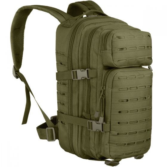 Mochila MFH Assault I Laser en Camo Green