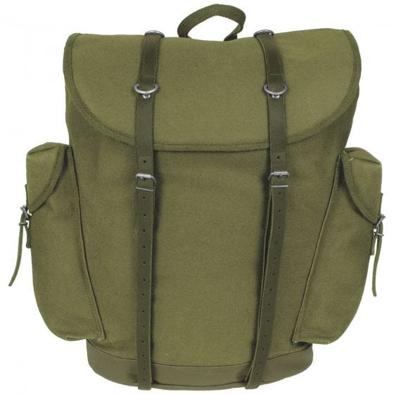 Mochila de montaña MFH German Army en verde oliva