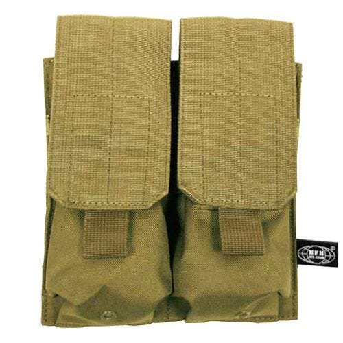 Portacargador doble MFH M4/M16 con sistema MOLLE en Coyote