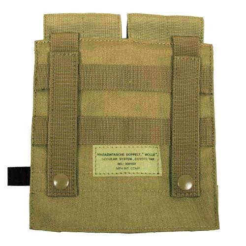 Portacargador doble MFH M4/M16 con sistema MOLLE en Coyote