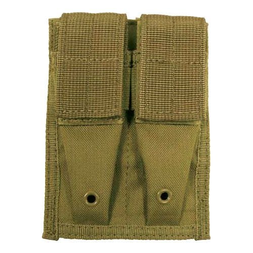 Portacargador doble MFH de cartuchos de 9 mm con sistema MOLLE pequeño en Coyote