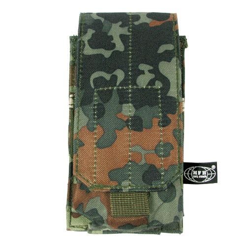 Portacargador individual MFH M4/M16 con sistema MOLLE en Flecktarn