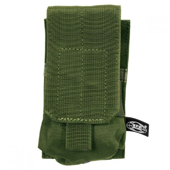 Portacargador individual MFH M4/M16 con sistema MOLLE en verde oliva