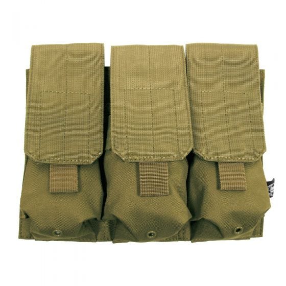 Portacargador triple MFH M4/M16 con sistema MOLLE en Coyote