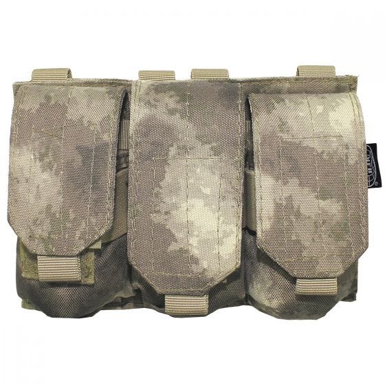 Portacargador triple MFH M4/M16 con sistema MOLLE en HDT Camo AU