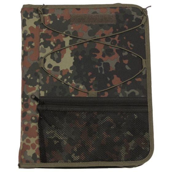 Carpesano MFH con funda para mapa en Flecktarn