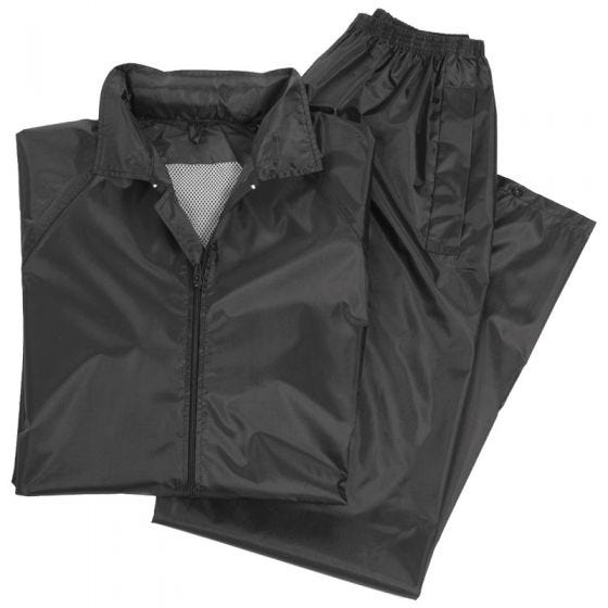 Traje impermeable Mil-Tec en negro