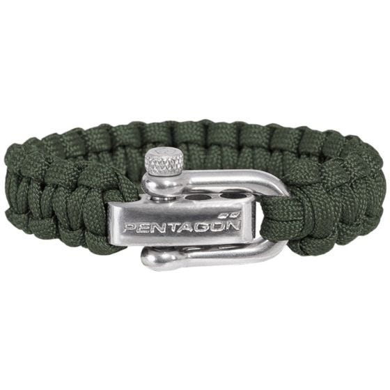 Brazalete de supervivencia Pentagon en Camo Gree