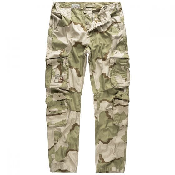 Pantalones Surplus Airborne Slimmy en 3-Colour Desert