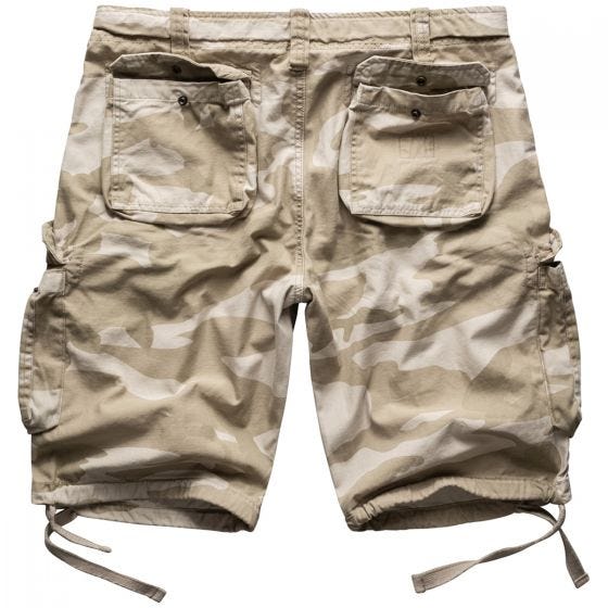 Pantalones cortos Surplus Airborne Vintage lavados a la piedra en Desert Storm