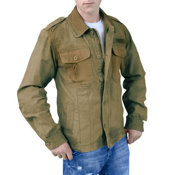 Chaqueta Surplus Heritage Vintage en verde oliva