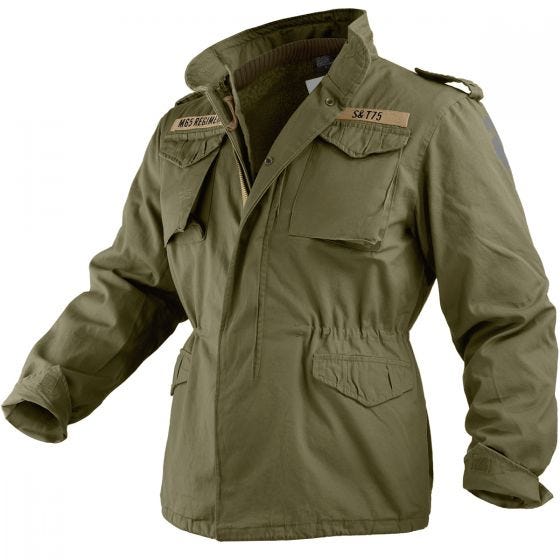 Chaqueta Surplus M65 Regiment en verde oliva