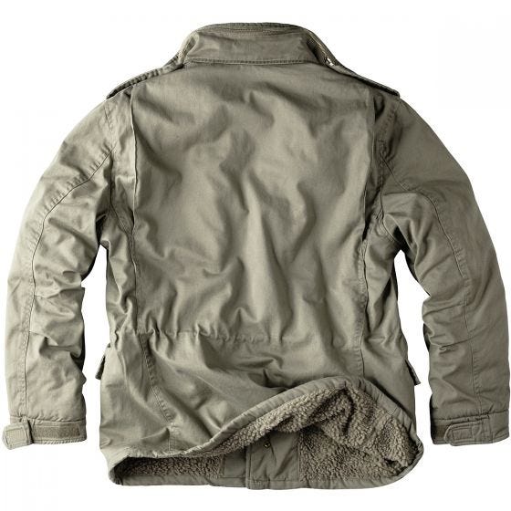 Chaqueta de invierno Surplus Paratrooper en verde oliva desgastado