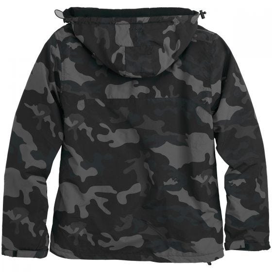 Chaqueta cortavientos con cremallera Surplus en Black Camo