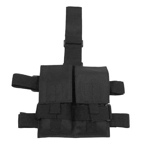 Portacargador doble MFH Tactical para la pierna en negro