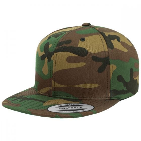 Gorra con cierre regulado trasero YP Camo Classic - Woodland