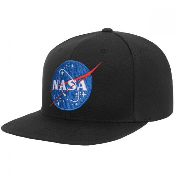 Gorra con cierre regulado trasero YP NASA - Negro