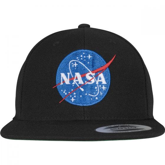 Gorra con cierre regulado trasero YP NASA - Negro