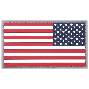 Parche con bandera invertida de EE.UU. Maxpedition de tamaño pequeño a color