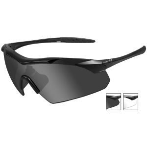 Gafas Wiley X WX Vapor con lentes ahumadas grises + transparentes y montura en negro mate