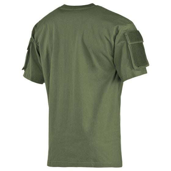 Camisa de manga corta MFH US Con bolsillos en las mangas - OD Green