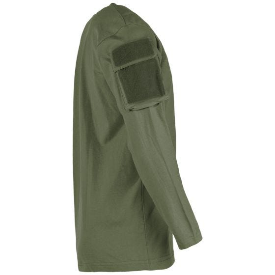 Camiseta de manga larga MFH US Con bolsillos en las mangas - OD Green