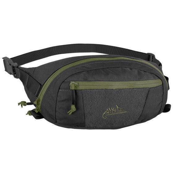 Riñonera Helikon Bandicoot en negro / Olive Green