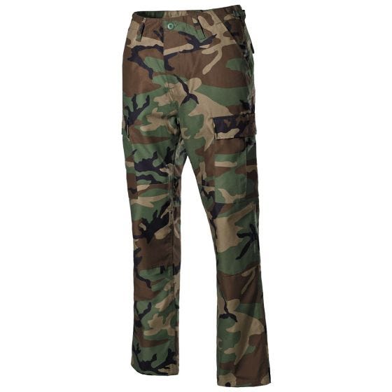 Pantalones de combate MFH US BDU Reinforced - Woodland