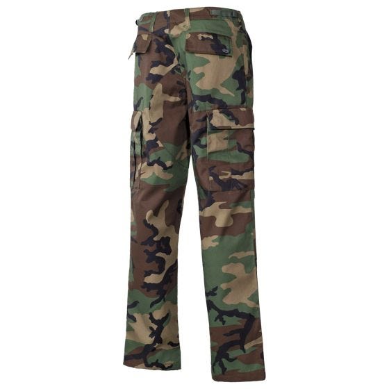 Pantalones de combate MFH US BDU Reinforced - Woodland