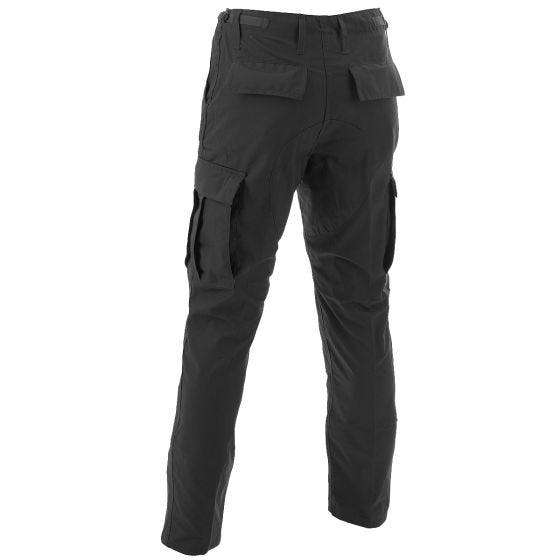 Pantalones MFH BDU Combat de Ripstop en negro