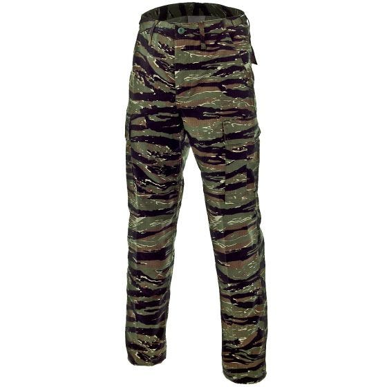 Pantalones MFH BDU Combat de Ripstop en Tiger Stripe