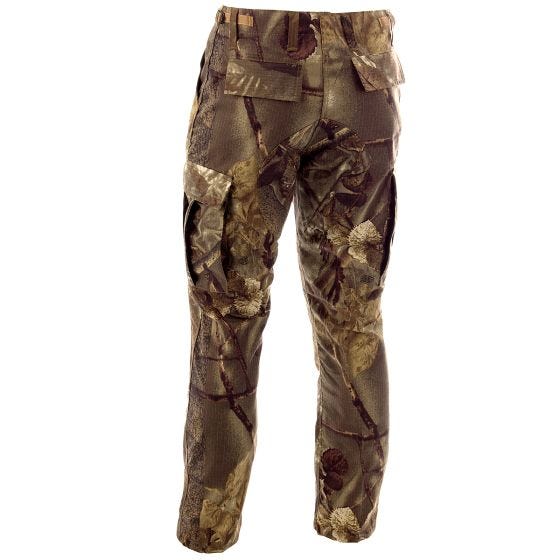 Pantalones MFH BDU Combat de Ripstop en Hunter Marrón