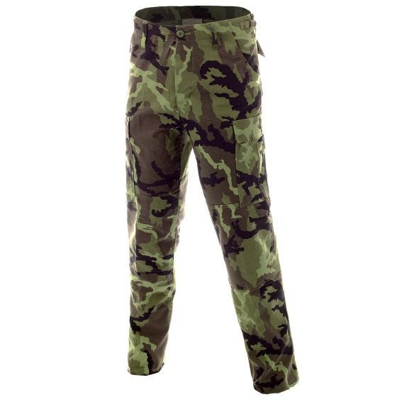 Pantalones MFH BDU Combat de Ripstop en Czech Woodland