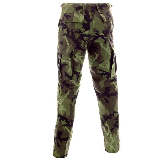 Pantalones MFH BDU Combat de Ripstop en Czech Woodland
