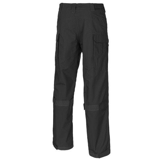 Pantalones MFH Mission Combat de Ripstop en negro