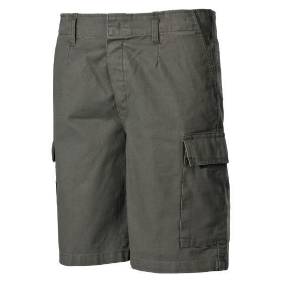 Bermudas MFH BW - Color verde aceituna lavado a la piedra
