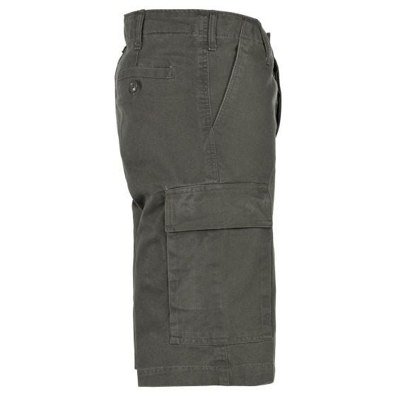 Bermudas MFH BW - Color verde aceituna lavado a la piedra