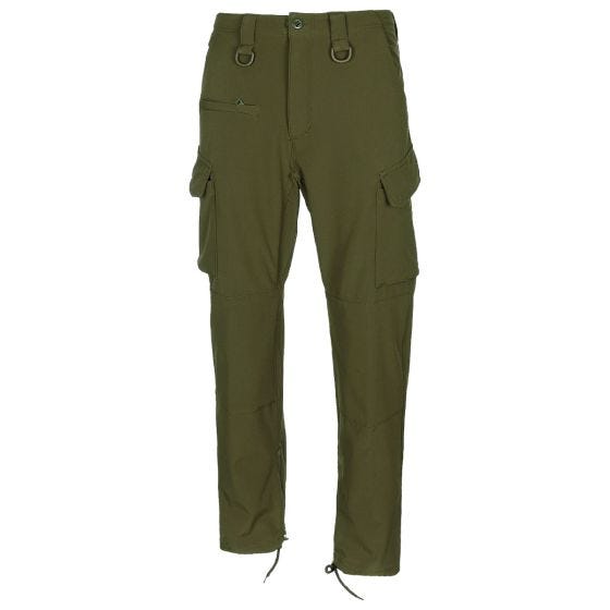 Pantalones SoftShell MFH Allround - Verde aceituna