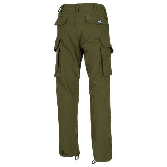 Pantalones SoftShell MFH Allround - Verde aceituna