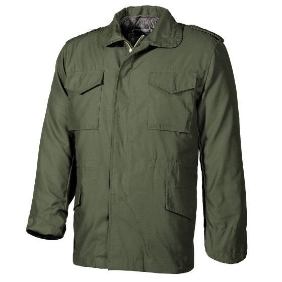 Cazadora de campaña MFH US M65 con forro acolchado - OD Green