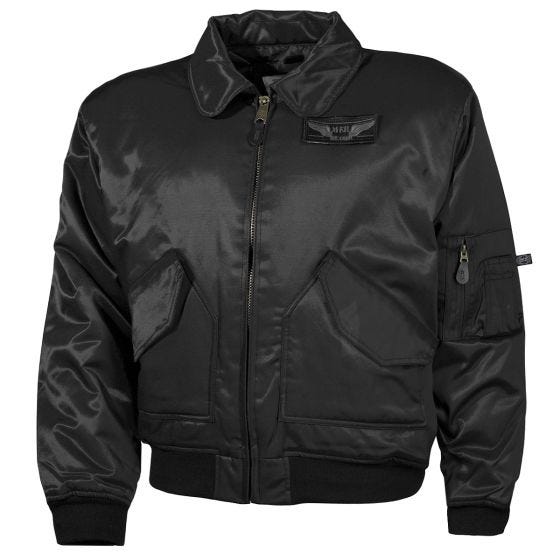 Cazadora de aviador MFH US CWU Heavy Version - Negro