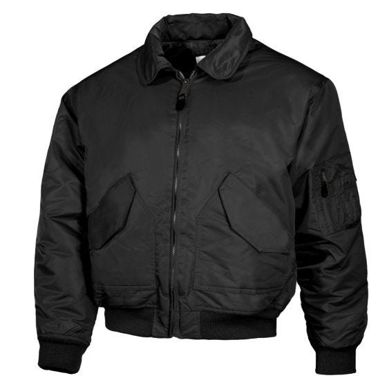 Cazadora de aviador MFH US CWU - Negro