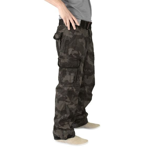 Pantalones Surplus Premium Vintage en Black Camo
