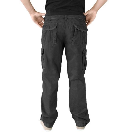 Pantalones Surplus Premium Vintage en negro