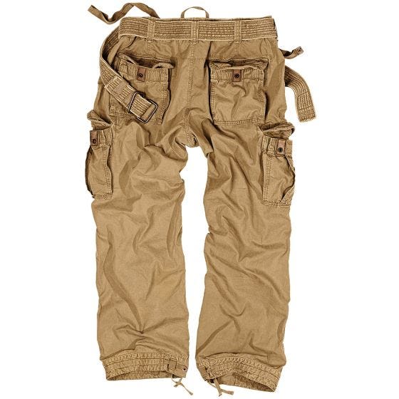 Pantalones Surplus Premium Vintage en Coyote