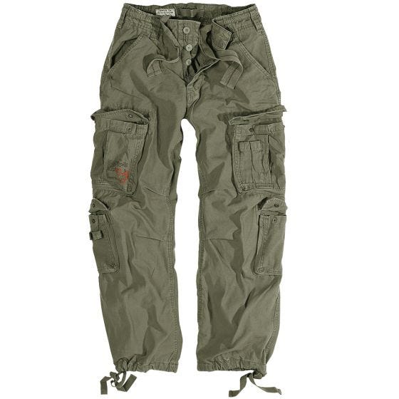 Pantalones Surplus Airborne Vintage en verde oliva